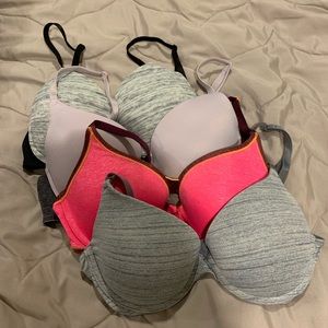 Victoria’s Secret/Pink Set of 4 Push-Up Bras